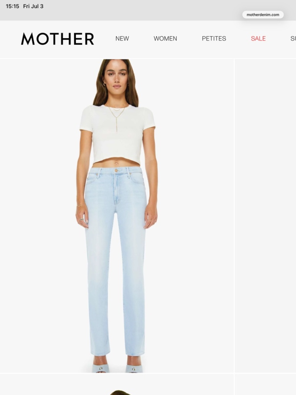 MOTHER  THE KICK IT (NWT) High Rise Jeans Melt in Your Mouth